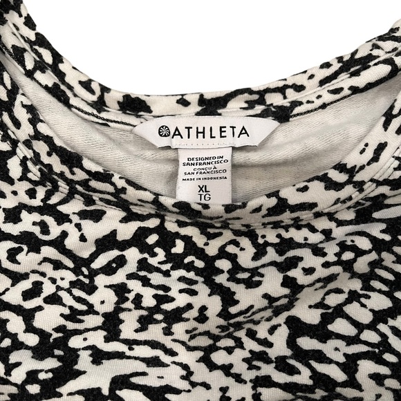 ATHLETA Balance Printed Pullover Ocelot Spot White, Sz XL - Picture 10 of 11